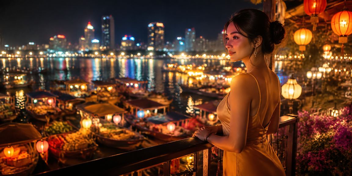 Người chơi tại chợ đêm Nha Trang theo dõi kết quả cược thể thao trực tuyến trên điện thoại