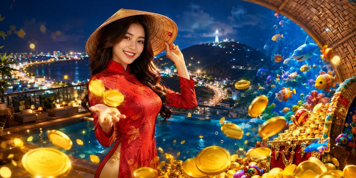Người chơi tại Vũng Tàu dùng app casino 956 với giao diện nón lá đặc trưng